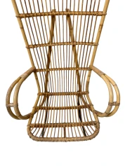 Mid-Century Modern Italian High Back Armchair, 1960s